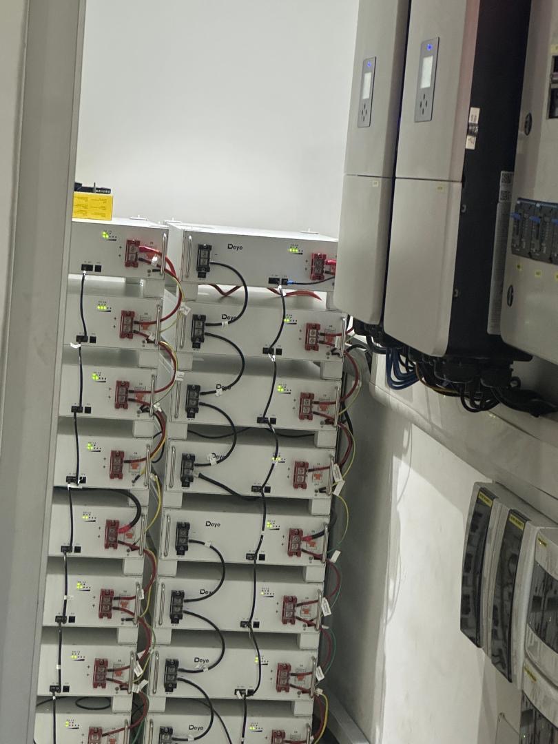 Battery plant room installation